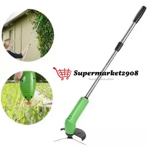 ALAT PEMOTONG RUMPUT TAMAN PORTABLE PRAKTIS PAKAI BATERAI