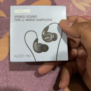 【BISA COD】ACOME 3D Subwoofers Powerfull Bass Transparent Black Wire Body Garansi 24 Bulan ACE01 Earphones