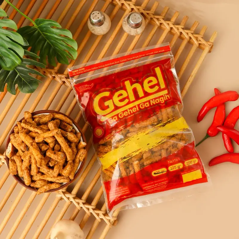 BASRENG GEHEL 200gr Varian Ori Jeruk/Pedas Biasa/Pedas Jeruk - Baso Goreng Food Instant Pedas Snack Keripik Jajanan 1