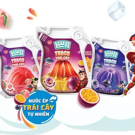 Kun Sữa Chua Uống Thùng 24 Túi x 110ml - Nhiều Hương Vị, Dinh Dưỡng Cao và Nhiều Vitamin