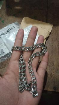 Product Review of KALUNG TITANIUM PRIA DAN WANITA MODEL RANTAI SILVER STAINLESS from @**G M**💯 1