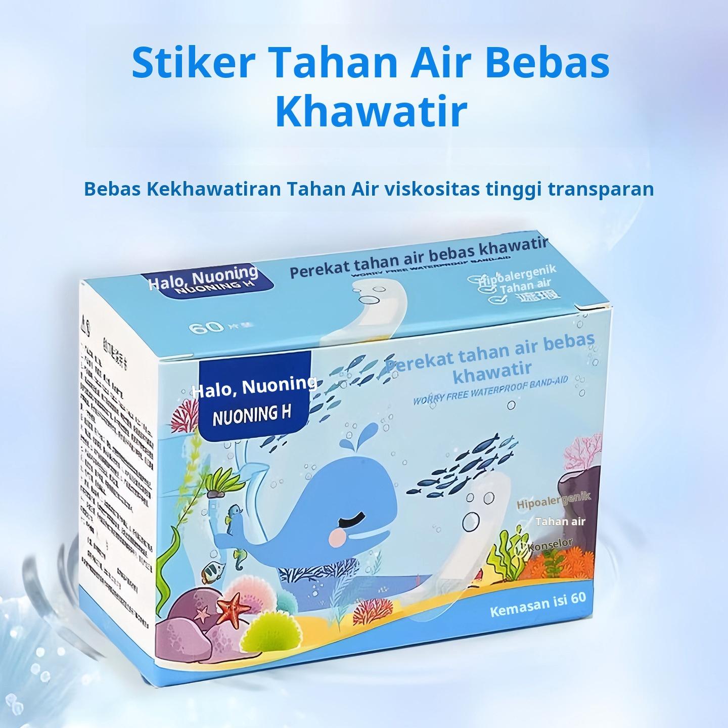 60 perban hemostatik medis transparan, tahan air, dan dapat bernapas