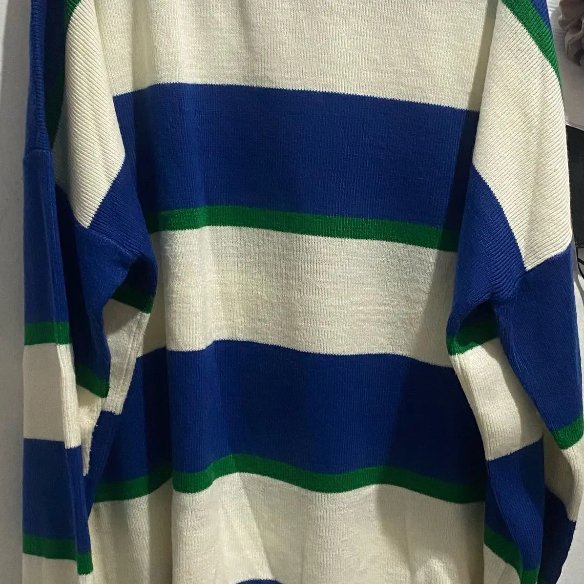 Atasan Rajut Salur Wanita Bahan Rajut Tank