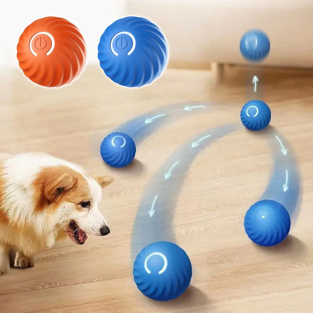 TK Automatic Jumping Ball for Pet Dog Electric Interactive Training Toys Puppy Fetch Ball Toys Indoor Outdoor Playing Ball for Medium Small Dogs #456407