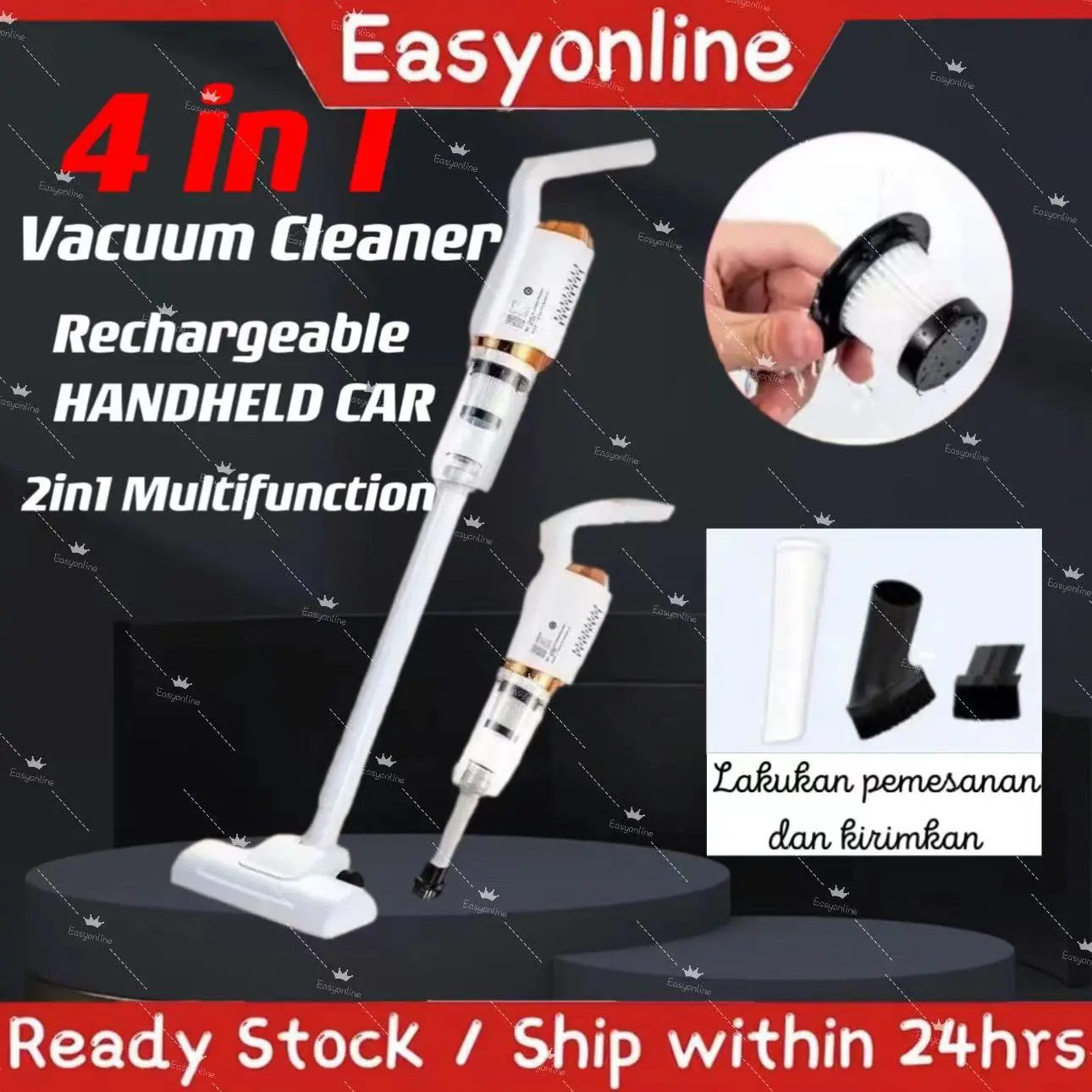 < 1 YEAR WARRANTY> Wireless Vacuum Cleaner Rechargeable Cordless Handheld Mini Vacuum Cleaner for Home Car Battery Machine