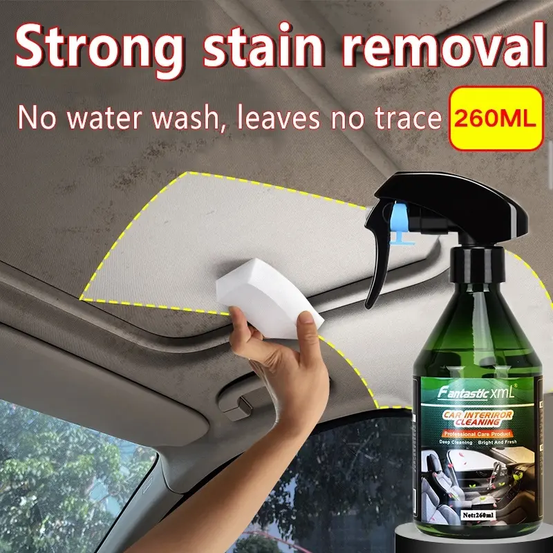 260ml premium pembersih interior mobil ampuh | cairan pembersih jok mobil | spray pembersih dashboard mobil | spray pembersih pl