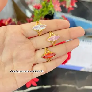 Cincin batu permata asli koin 91