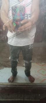 Product Review of Celana jeans denim pria motif sobek straigh slim ripped Stretch Panjang Fit Slimfit Skinny from a**y 1