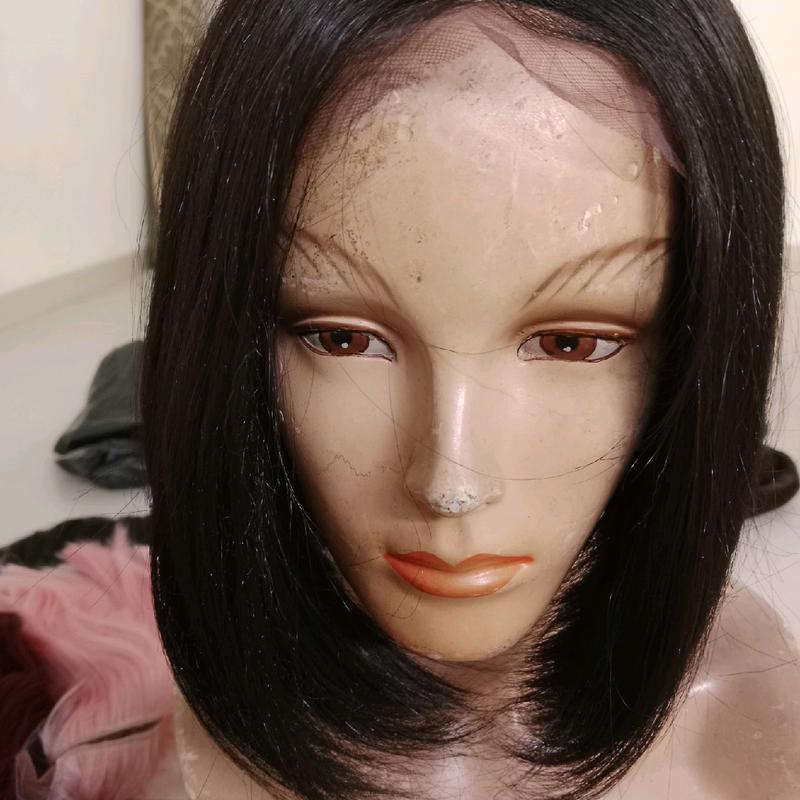 wig bob lace front belahan tengah 30 cm 2