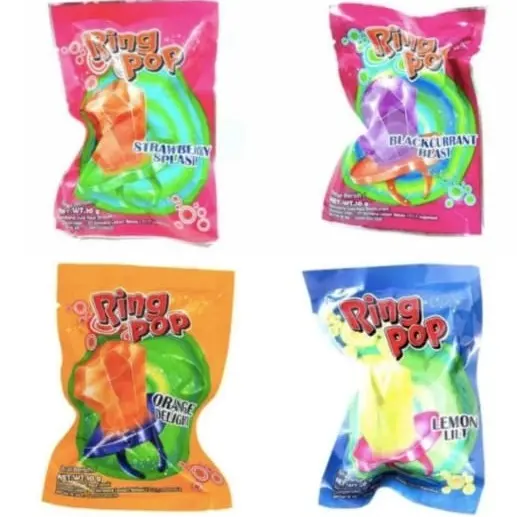 Ring Pop Permen Bentuk Cincin All Variant / Ring Pop Permen Jadul Bentuk Cincin
