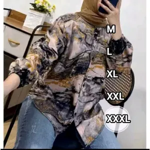 KEMEJA WANITA BAHAN RAYON MOTIF SUPER DINGIN ADEM ANTI GERAH