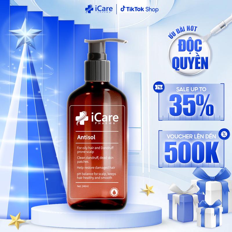 Dầu Gội Sạch Gàu Antisol | Thương Hiệu iCare Pharma