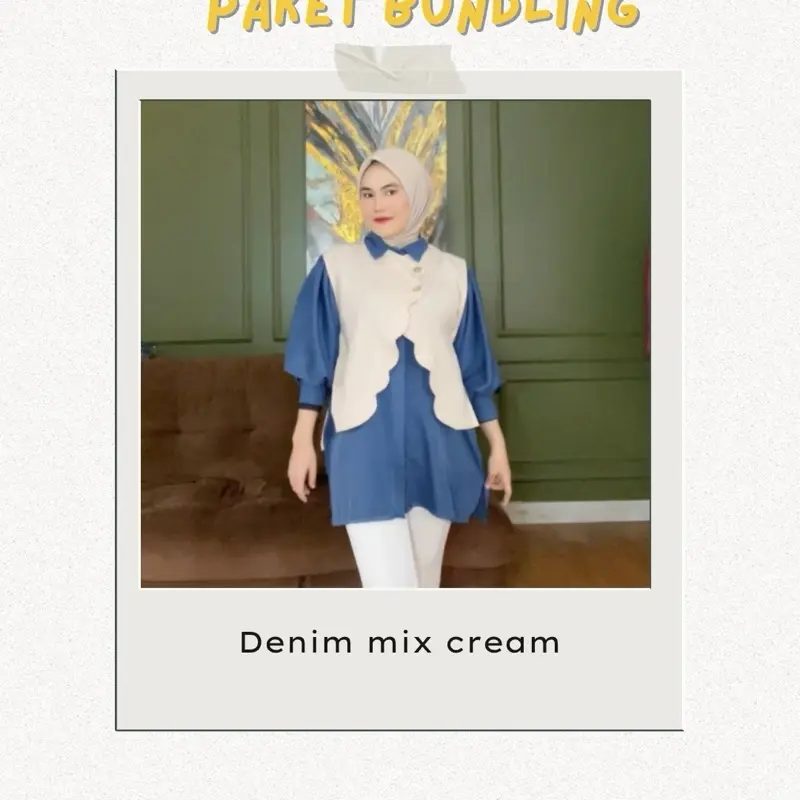 Bundling HEMAT rachel top mix lily vest 2
