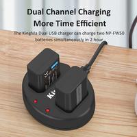 Gambar KINGMA Battery Sony NP-FW50 2-Pack with Dual Charger - Non Lcd Display dari MACRO.id Kota Administrasi Jakarta Barat 4 Tokopedia