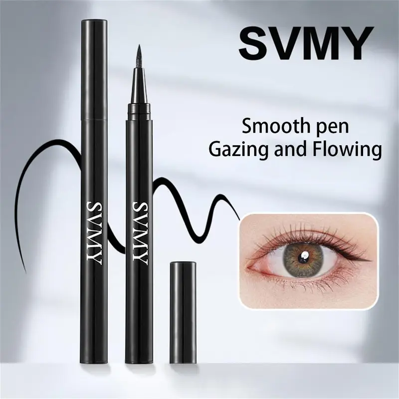 Bộ trang điểm mắt, 3 miếng, mascara không thấm nước, bút kẻ mắt dạng lỏng màu đen, dụng cụ uốn mi, mỹ phẩm trường học, trang điểm tự nhiên, bộ hoàn chỉnh  Nữ   Women  Cosmetic 4