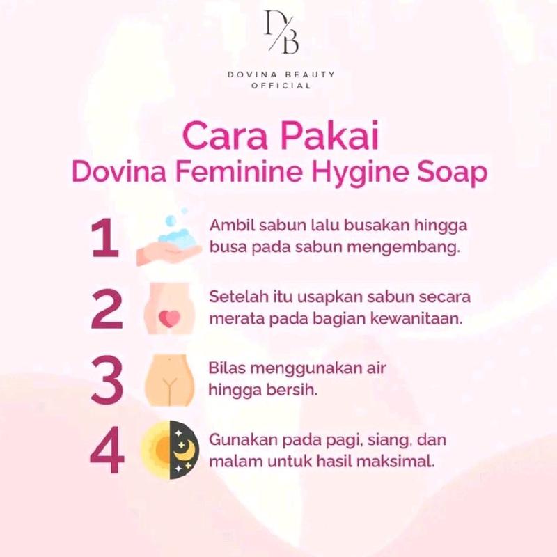 DOVINA FEMININE SOAP SABUN KEWANITAAN Dengan Extra Sirih Dan Manjakani 4