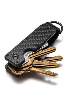 Gestor de llaves de metal de moda, soporte de llaves compacto para 2-6 llaves, accesorios de llave de diseño simple para viajes diarios