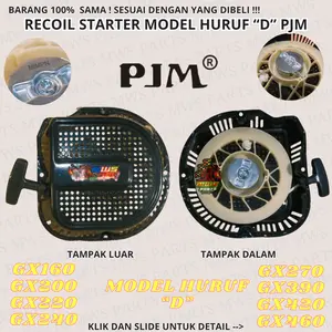 RECOIL STARTER MODEL D ENGKOL KAP ENGKOL TARIKAN KAP ENGKOL MODEL 4 LOBANG ENGKOLAN MESIN PENGGERAK HONDA GX GX160 GX200 GX220 GX240 GX270 GX390 GX420 GX440 GX460 | PJM | GX160 GX270 GX390 MODEL D