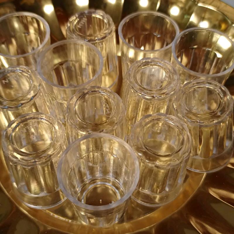 Set 12 Ly Uống Rượu Nhựa Mika Ly Uống Rượu Giả Thủy Tinh 30ml