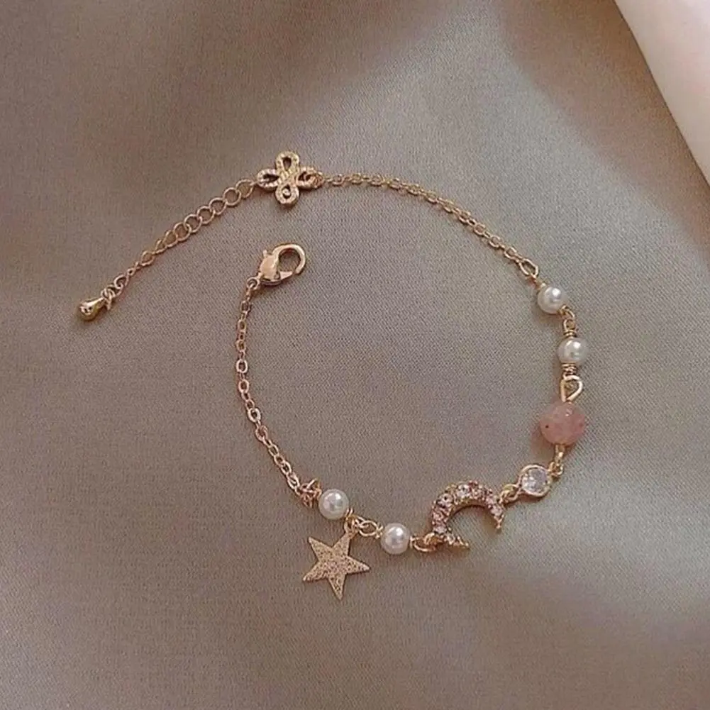 Gelang bunga Korea, gelang bintang, gelang wanita, hadiah hari jadi