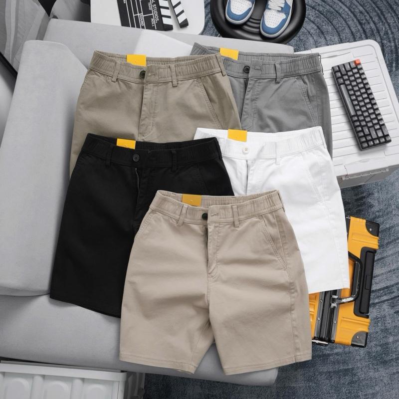 Quần Short Kaki {Mã Vip} From Trên Gối Trẻ Trung - Năng Động - Hack dáng. Chất kaki co giãn vải đẹp