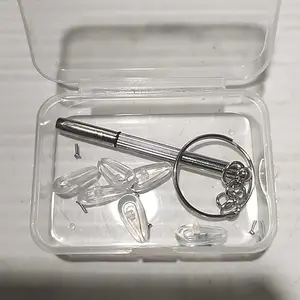 Kit Bantalan Hidung Kacamata | Nosepad Frame Sunglasses Eyeglasses Anti Slip Silikon Nyaman | Silicone Nose Pad Kacamata / Bening Mengkilat Ganjalan Hidung Anti Slip SH  H02