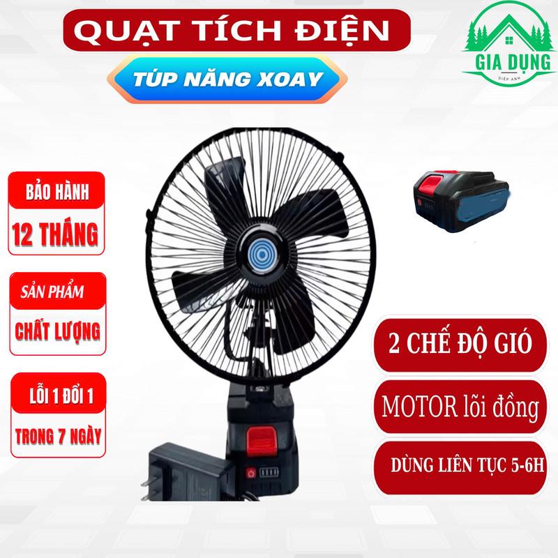 { XOAY}{LỒNG SẮT} quạt tích điện COMBO thân + pin+sạc thường  pin 10cell dùng liên tục từ 4-7 tiếng 2 chế độ gió bao hàn 12 tháng lỗi 1 đổi 1trong 7 ngày 