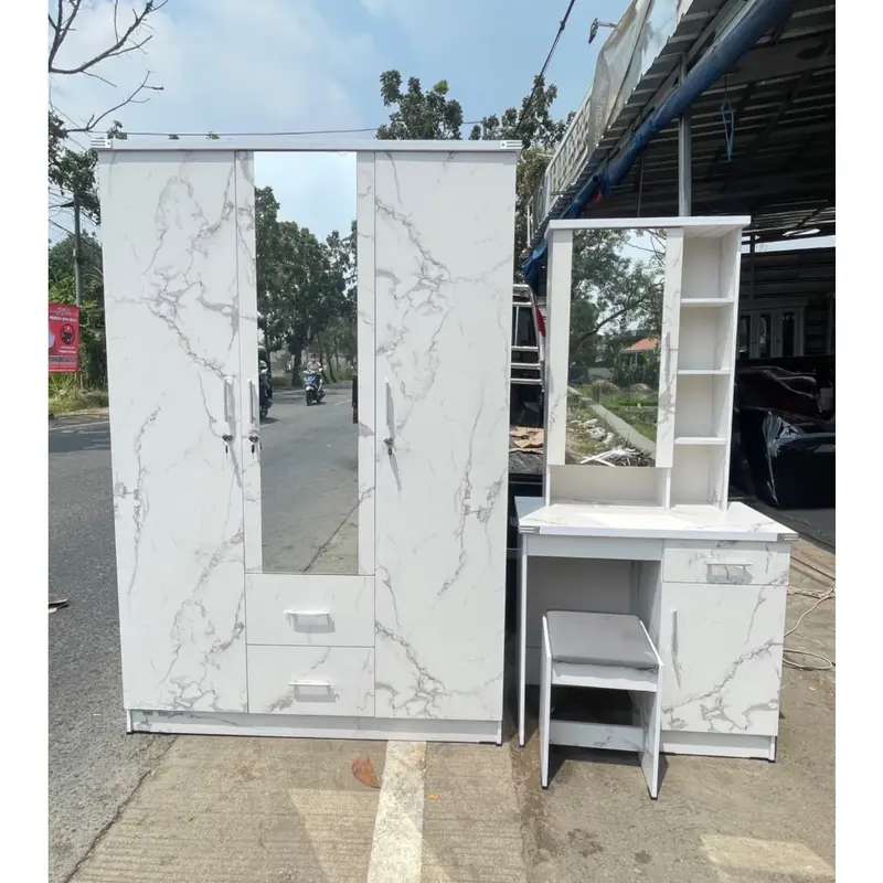 Paket rz lemari + meja rias Terakit 0