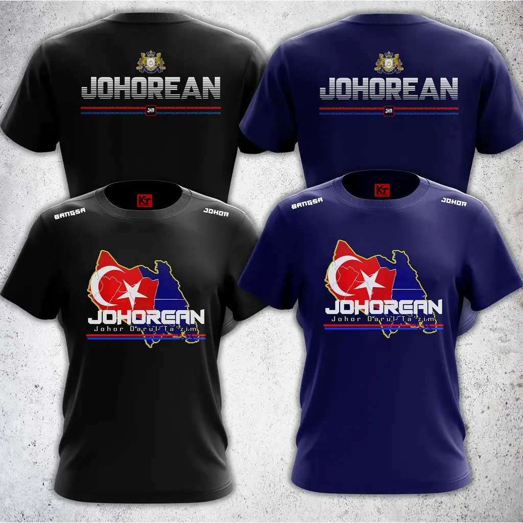 Johor t shirt Johorean shirt JDT shirt short and long sleeve shirt for men and women BAJU JERSEY MAN CLOTHING