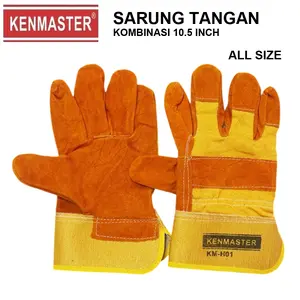Sarung Tangan Las Kulit Kombinasi Kenmaster Safety Welding Gloves