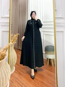 SALMA Gamis Bahan Cringkle Airflow Dewasa Busui Kekinian Best Seller Premium