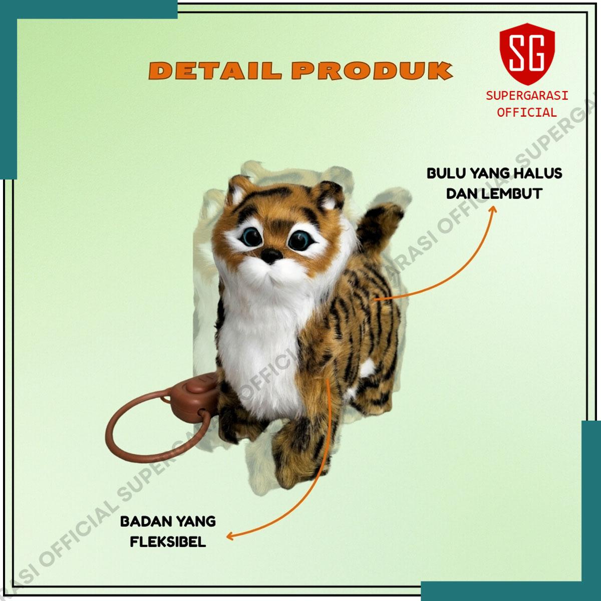 Boneka walking cat kucing berjalan dancing bisa bergerak dan suara mainan anak