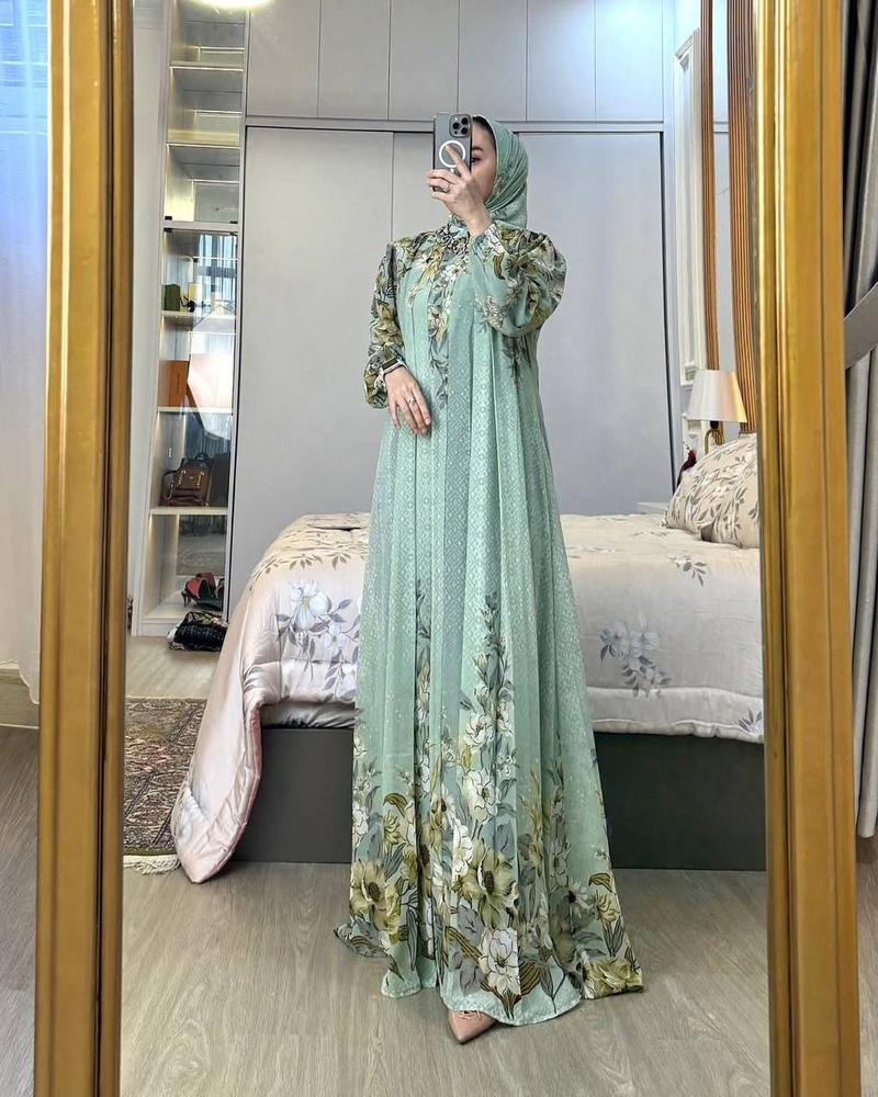 Product Introduction of Gamis set hijab arsyila gamis wanita dress mewah busui friendly gamis elegan setelan hijab gamis wanita Panjang rayon Diamond gamis Motif Muslim Rayon Nyaman 24