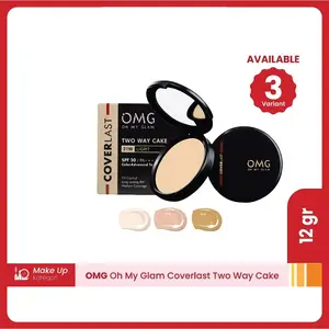 OMG Oh My Glam Coverlast Two Way Cake 12 g - Bedak Padat Kontrol Minyak