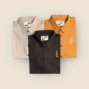 Kemeja Polos Pria Dewasa Lengan Pendek Bahan Katun Sigaret Premium Atasan Cowok Hem Kerja Casual Size Lengkap Baju Distro Formal Slim Fit Surfing Panjang Santai Batik