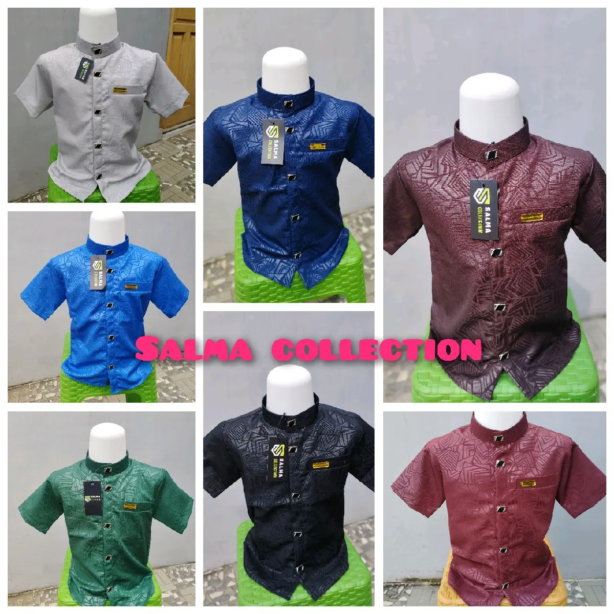 KEMEJA KOKO SULTAN ANAK USIA 1-12 TAHUN EMBOS PREMIUM MODEL TERBARU 2024 LENGAN PENDEK Baju Muslim Nyaman