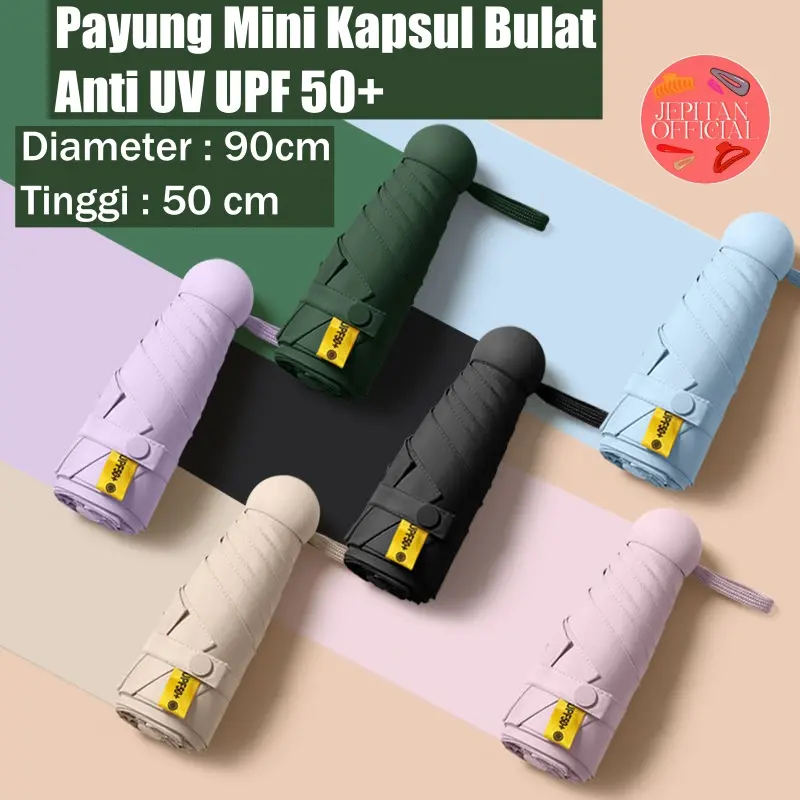 Payung Lipat Mini Anti UV Payung Mini Kapsul Umbrella Mini Souvenir Hampers Import