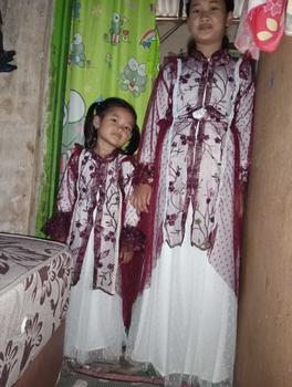 Product Review of KAMARI set rok anak ice blue,burgundy,set gaun anak,set rok anak lebaran..brukat tile dot/polos,kebaya anak,gamis lebaran anak kekinian usia 2-15 tahun Setelan Muslim anak Bunga Outer Baju Jilbab Nyaman Panjang Panjang Dress Kaos from S**i 0