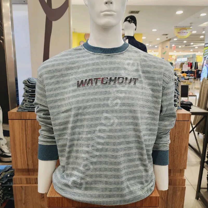 WATCHOUT JEANS ORIGINAL sweater pria lengan panjang grey JK200240123 0