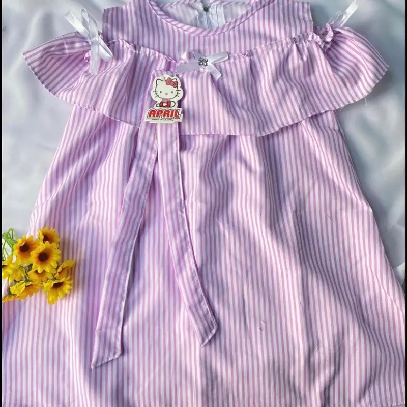 FREE BANDO SABRINA SALUR 1-3 TAHUN Katun Perempuan Cewek Gaun Bayi 4