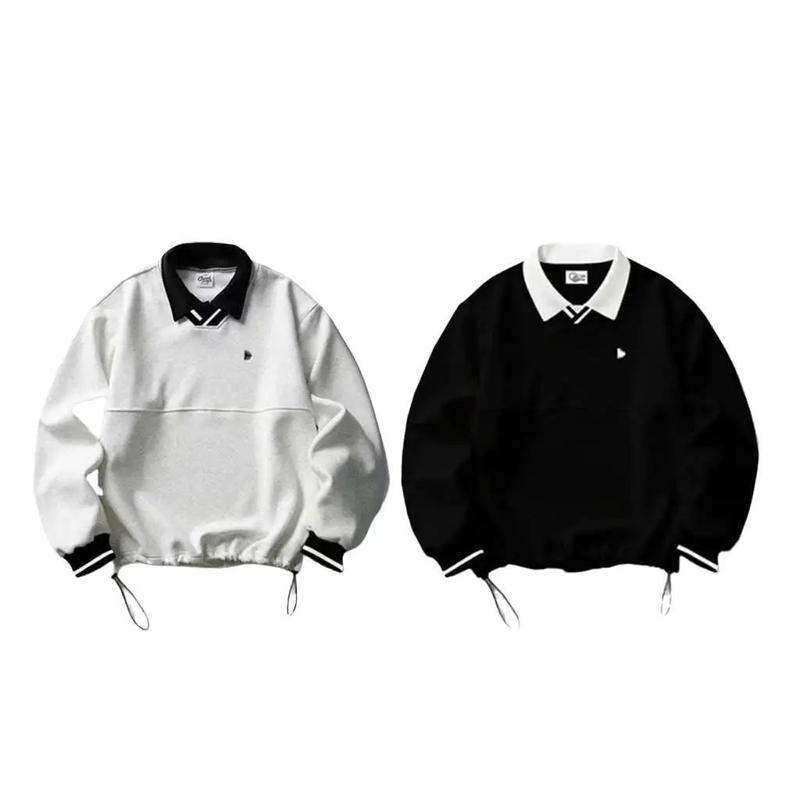  Áo sweater Nam Nữ chất 2 da Cotton cao cấp mịn bông mùa thu đông Form Rộng có cổ Unisex 