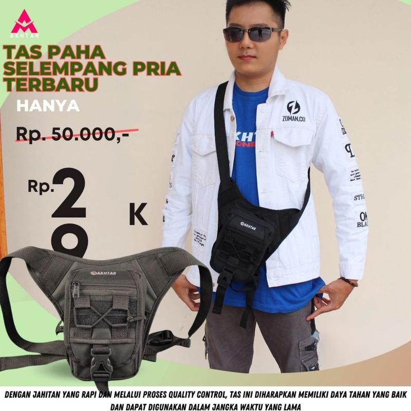 tas selempang paha pria tactical nultifungsi 7