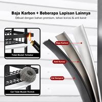 Gambar ANI Rak Pengering Piring 3 Susun Hemat Tempat – Rak Dapur Multifungsi Kokoh untuk Piring, Mangkuk & Gelas Anti Karat Kapasitas Besar V1A3 - Hitam (3 SUSUN) dari Anugrah Nusantara Industri Kota Administrasi Jakarta Utara 5 Tokopedia