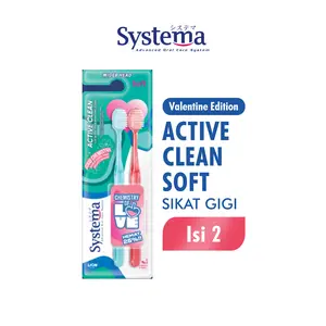 Systema Sikat Gigi Active Clean Soft Isi 2pcs