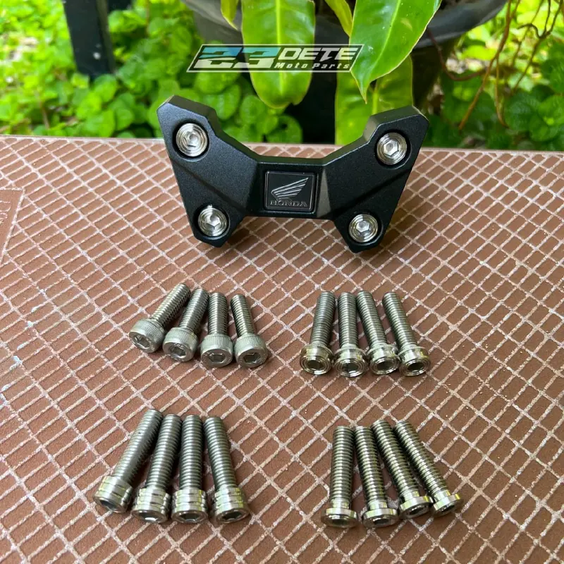 baut raiser / klem stang stainless M8 (baut 12) CB150r Ninja R old rx king scorpio vixion dll 0