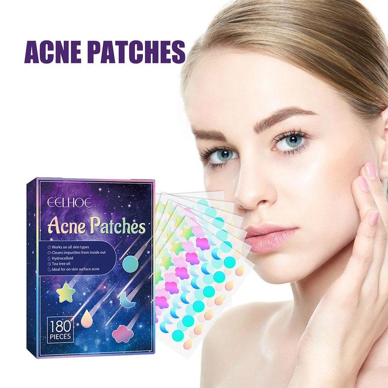 Product Introduction of 180pcs/box Hydrocolloid Acne Patch Pimple Repair Patch Ance Colorful Starry Care Face Sky L7K7 24