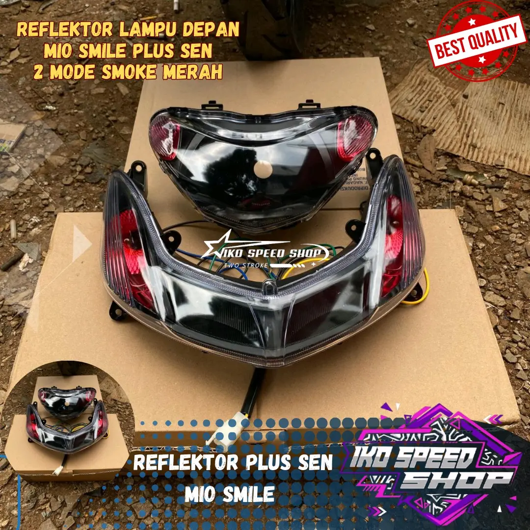 Paketan lampu depan mio smile mio new custom plus sen full set bohlam Motorcyclenews
