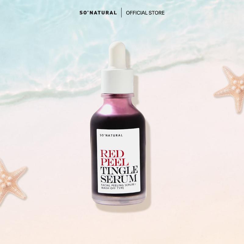 (QT) Serum Tinh Chất Red Peel So Natural - Peel Da Lành Tính, Đào Th.ả.i Tế Bào Ch.ết & Làm Sáng, Không B.o.ng Tr.ó.c