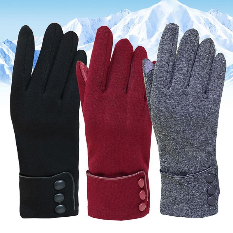 Găng tay sang trọng thanh lịch dành cho phụ nữ, găng tay thể dục, Guantes Mujer, điện thoại, màn hình cảm ứng, cổ tay, găng tay sưởi ấm, thời trang nữ, Thu và Đông
