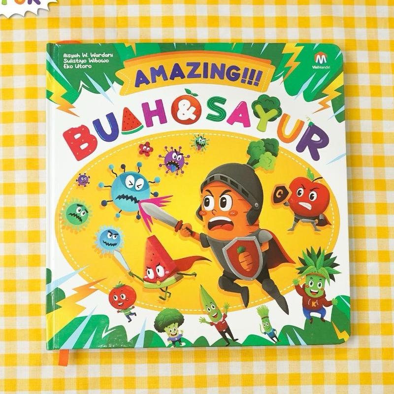 Buku Anak - Buah dan Sayur - Amazing!!! Buah & Sayur - Buku Ensiklopedia Anak Usia 5+ - Visi Mandiri - Hardcover Books 1
